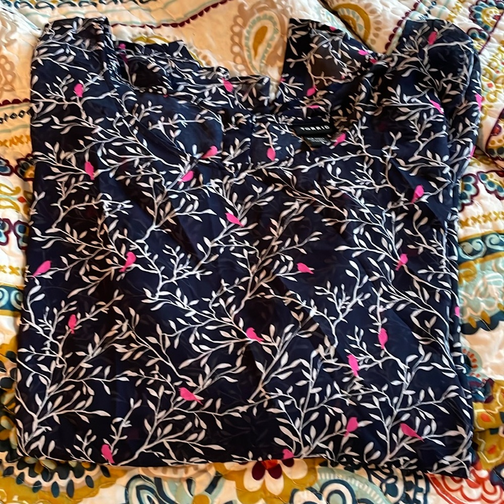 Torrid blue bird top